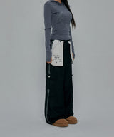 REVERSE STITCHED CARGO PANTS_BLACK