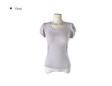 Natin Tencel Puff Shirring Short Sleeve T-shirt