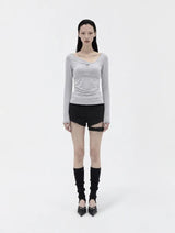 26FW★ [mnem] Offset Layer Tee