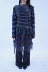 Shirring Dangara Frill T-shirt (2color)