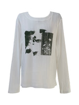 pale faded printing T (3color)