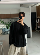 Aid Daily Linen Overfit Long Sleeve T-shirt