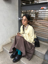 Antique Fold Skirt (3color)