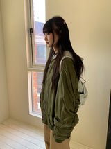 [unisex] ユーインビーツーウェイシャーリングフードフライトジャンパー