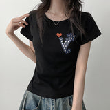 YドットレタリングショートスリーブTシャツ (3 colors)
