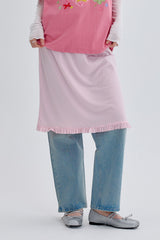 Overlace Layered Skirt [Pink]