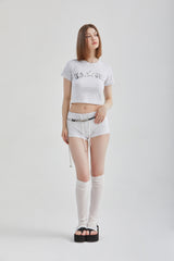 ブークレクロップドTシャツ