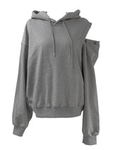 ショルダーカットボタンフーディー (3color)
