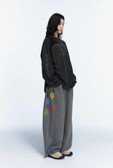 26FW★ Ethnic Symbol Pigment Sweatpants