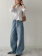 558 Catbrush Wide Denim Pants