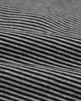 Henley Neck T-Shirt Stripe Black