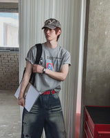 ロガン アートワーク グラフィック ショート スリーブ Tシャツ