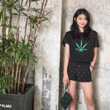 M17102 M. T-shirt. Big Weed Black
