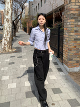 CHAINPIECE BALLOON PANTS