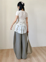 Tencel Round Short Sleeve T-shirt