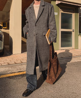 Solive Maxi Long Herringbone Single Coat