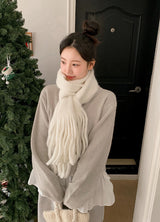 #Fluffy Hairy Wide Scarf Muffler (11color)