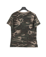 Leen86カモクロップドTシャツ