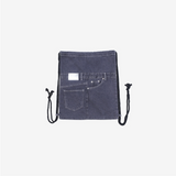 LINE denim string backpack