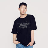 [24SS] ベアフレンズドゥードゥルアートワーク半袖Tシャツ　ブラック
