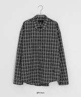 [unisex] タンテニンチェックロングスリーブシャツ