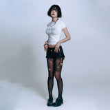 EASY See-through Crop Short Sleeve - WHITE