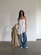 Rib Unbalanced Dress (3 colors)