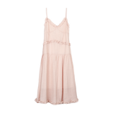 CHIFFON FRILL STRAP DRESS
