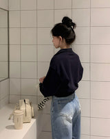 [BELLIDE MADE] Almonds, color cropped sweat