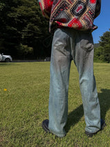 ASCLO Oil Washing Denim Pants