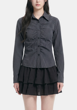 Ariane Check Shirring Shirt