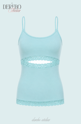 Edge Open Lace Sleeveless Top