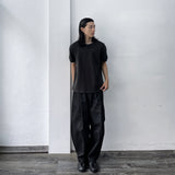 Waffle Henley Relaxed Tee