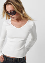 [B-BASIC] テンションスタンダードVネックロングスリーブTシャツ(3 SIZE)