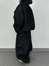 non-faded denim corduroy balloon pt