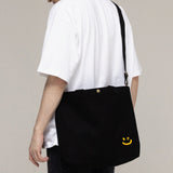 【UNISEX】小さめドローイングスマイル2WAYエコバッグ