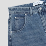 シンチバックバルーンデニムパンツ