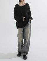 Damage Mohair Knit