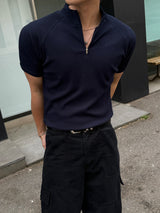 Sain zip-up short sleeve