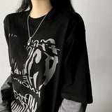 Rutta Hip Boxy Layered Long Sleeve Tee