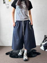 Loin Contrast Keyring Side Pintuck Bermuda Shorts 4 color