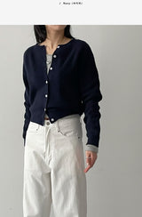 Toms Raglan Round Neck Cardigan