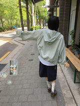 26SS★ [BAONHAUS] タイニンナイロンフードウインドブレーカージャンパー