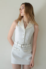 [Seow] Glow Tweed Mini Dress
