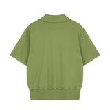 Graphic Half Sweatshirt Green