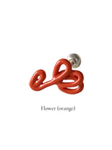 Rainbow doodle piercing (Orange)