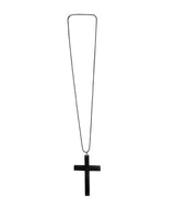 Big black cross necklace