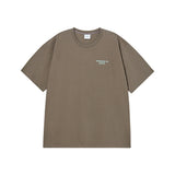 25FW ボーダーラインベーシックロゴショートスリーブTシャツ ココア