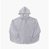 CHECK HOOD SHIRT (LIGHT GRAY)