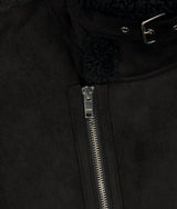 Detachable Fur Shearling Jacket / Black